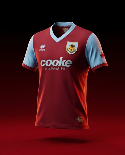 Джерси Burnley 2009/10 «Штрихи на бордо», общий вид