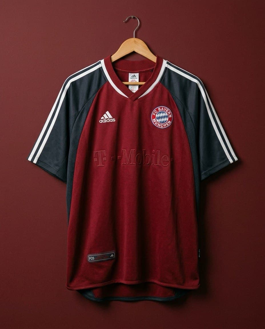 Джерси Bayern München 2002/03 «Полночный бордо», общий вид